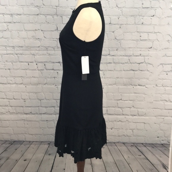 CYNTHIA STEFFE Sleeveless A Line Dress Black sz 0 - Picture 5 of 10